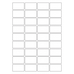 40647 - Label Size 47mm x 28.36mm - 36 label(s) per sheet