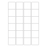 40648 - Label Size 45mm x 45mm - 24 label(s) per sheet