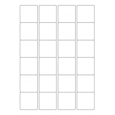 40648 - Label Size 45mm x 45mm - 24 label(s) per sheet