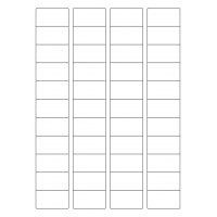 40651 - Label Size 45mm x 25mm - 44 label(s) per sheet