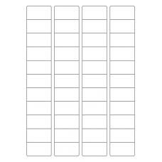 40651 - Label Size 45mm x 25mm - 44 label(s) per sheet