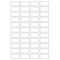 40652 - Label Size 43mm x 21mm - 44 label(s) per sheet