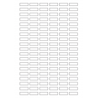 40657 - Label Size 25mm x 8mm - 114 label(s) per sheet