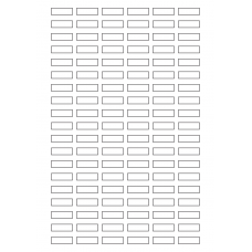 40657 - Label Size 25mm x 8mm - 114 label(s) per sheet
