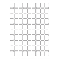 40658 - Label Size 19mm x 24mm - 90 label(s) per sheet