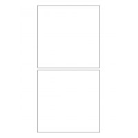 40674 - Label Size 134mm x 134mm - 2 label(s) per sheet