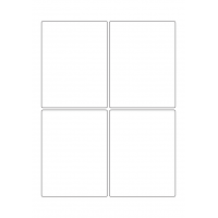 40679 - Label Size 90mm x 118mm - 4 label(s) per sheet