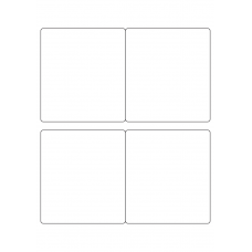 40684 - Label Size 100mm x 110mm - 4 label(s) per sheet