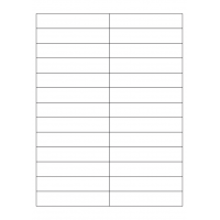 40685 - Label Size 99mm x 20mm - 26 label(s) per sheet