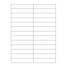 40685 - Label Size 99mm x 20mm - 26 label(s) per sheet