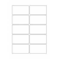 40686 - Label Size 85mm x 45mm - 10 label(s) per sheet