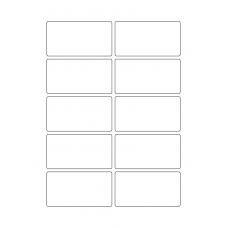 40686 - Label Size 85mm x 45mm - 10 label(s) per sheet