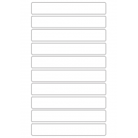 40695 - Label Size 160mm x 25mm - 10 label(s) per sheet