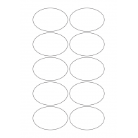 40698 - Label Size 75mm x 50mm - 10 label(s) per sheet