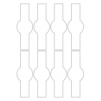 40699 - Label Size 47mm x 136mm - 8 label(s) per sheet