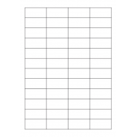 40705 - Label Size 47mm x 22mm - 48 label(s) per sheet