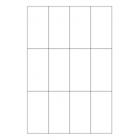 40707 - Label Size 45mm x 90mm - 12 label(s) per sheet