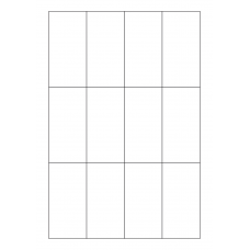 40707 - Label Size 45mm x 90mm - 12 label(s) per sheet