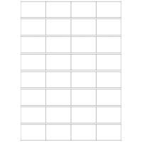 40709 - Label Size 52.5mm x 33.5mm - 32 label(s) per sheet