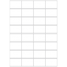 40709 - Label Size 52.5mm x 33.5mm - 32 label(s) per sheet