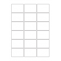 40711 - Label Size 60.5mm x 41mm - 18 label(s) per sheet