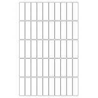 40712 - Label Size 17mm x 55mm - 50 label(s) per sheet