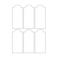 40714 - Label Size 54mm x 121mm - 6 label(s) per sheet