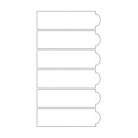 40715 - Label Size 136mm x 39mm - 6 label(s) per sheet