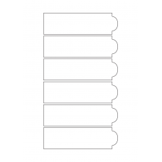 40715 - Label Size 136mm x 39mm - 6 label(s) per sheet 