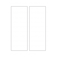 40716 - Label Size 85mm x 230mm - 2 label(s) per sheet