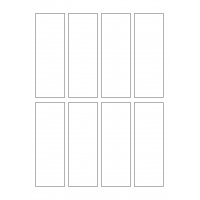 40717 - Label Size 43mm x 125mm - 8 label(s) per sheet