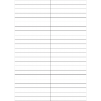 40720 - Label Size 105mm x 12.84mm - 46 label(s) per sheet