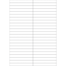 40720 - Label Size 105mm x 12.84mm - 46 label(s) per sheet