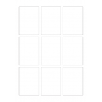 40723 - Label Size 57.8mm x 81.2mm - 9 label(s) per sheet