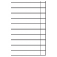 40727 - Label Size 25.431mm x 6.376mm - 308 label(s) per sheet