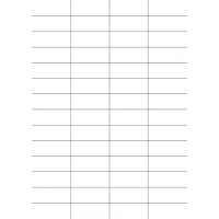 40729 - Label Size 52mm x 21mm - 56 label(s) per sheet