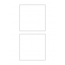 40730 - Label Size 117mm x 118.5mm - 2 label(s) per sheet