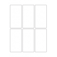 40734 - Label Size 60mm x 120mm - 6 label(s) per sheet