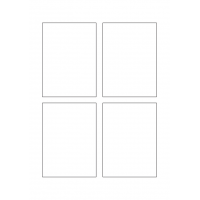 40738 - Label Size 80mm x 110mm - 4 label(s) per sheet