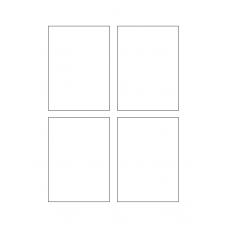 40738 - Label Size 80mm x 110mm - 4 label(s) per sheet