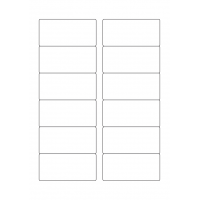 40743 - Label Size 85mm x 40mm - 12 label(s) per sheet