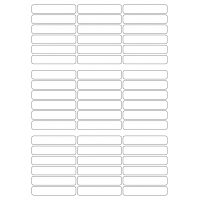 40747 - Label Size 66mm x 13mm - 54 label(s) per sheet