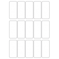 40749 - Label Size 38mm x 88mm - 15 label(s) per sheet