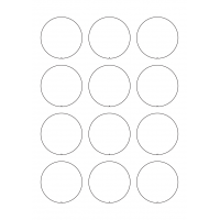 40750 - Label Size 56mm x 56mm - 12 label(s) per sheet