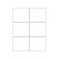 40751 - Label Size 82mm x 70mm - 6 label(s) per sheet