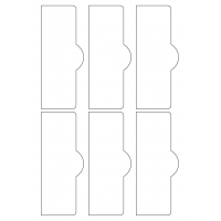 40753 - Label Size 57mm x 140mm - 6 label(s) per sheet