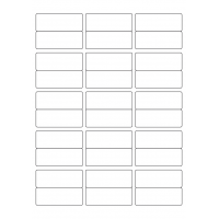 40754 - Label Size 63.5mm x 24mm - 30 label(s) per sheet