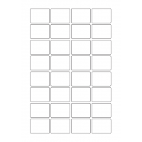 40755 - Label Size 40mm x 30mm - 32 label(s) per sheet