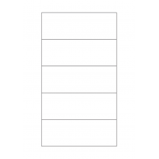 40758 - Label Size 140mm x 50mm - 5 label(s) per sheet 