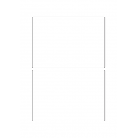 40764 - Label Size 156mm x 110mm - 2 label(s) per sheet